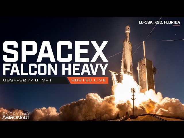 Watch SpaceX launch a Falcon Heavy with the X-37B secretive spaceplane! #USSF52