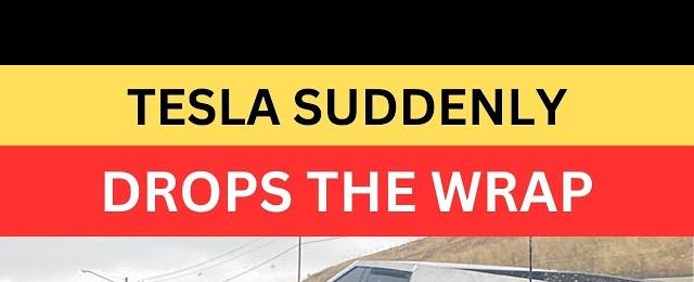 BREAKING! Tesla Suddenly Drops Cybertruck's Wrap and Transports Two Without Camo