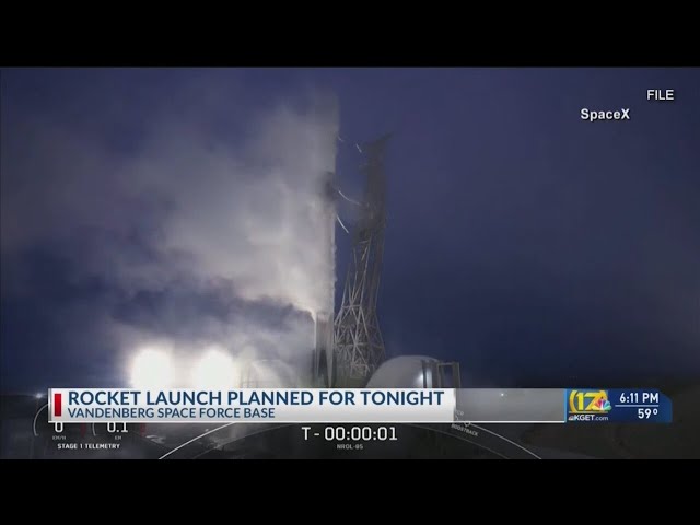 SpaceX to launch Falcon 9 rocket Friday evening from Vandenberg SFB
