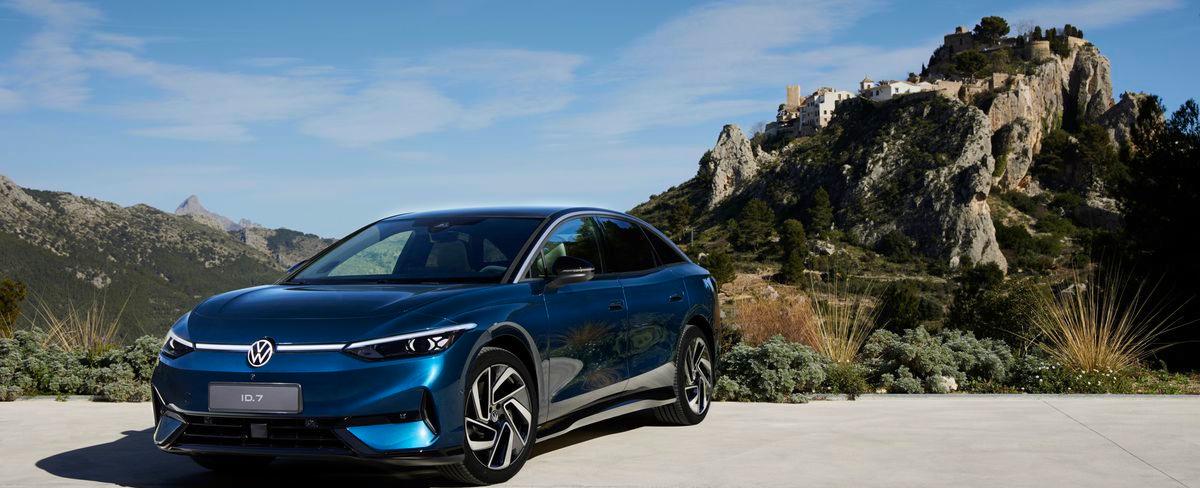 VW aims to dethrone the Tesla Model 3 with its long-ranging ID.7 electric sedan