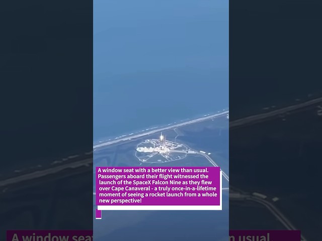 Passengers' Exclusive Front-Row Seat to the Breathtaking SpaceX Falcon 9 Launch! #shorts #falcon9