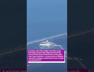 Passengers' Exclusive Front-Row Seat to the Breathtaking SpaceX Falcon 9 Launch! #shorts #falcon9