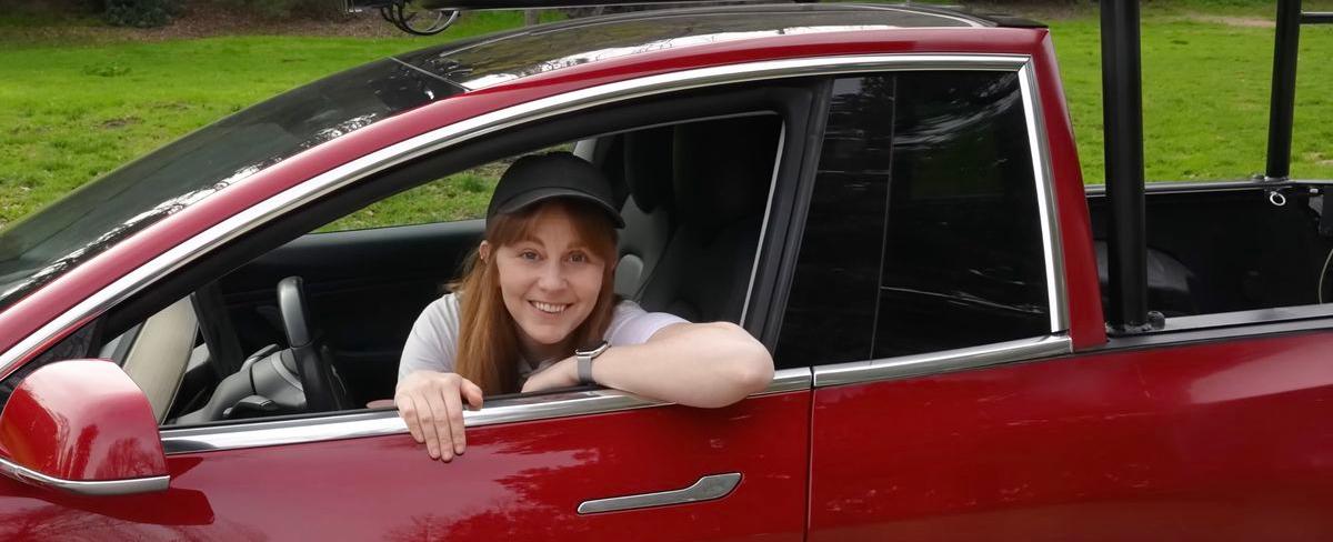 This Tesla pickup truck has been on the road longer than the Cybertruck