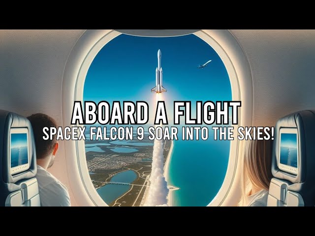 Passengers' Unforgettable View of SpaceX Falcon 9 Launch from 30,000 Feet! #falcon9launch #spacex