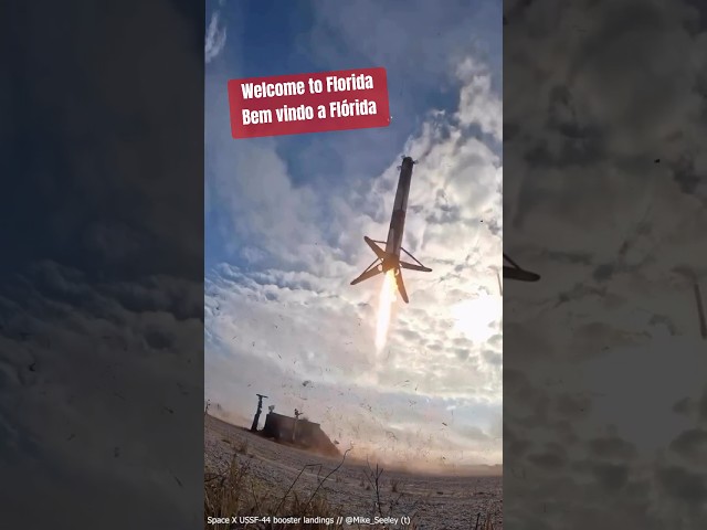 Incrível SpaceX booster voltando!  #shorts #spacex #falconheavy