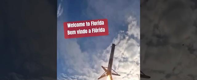 Incrível SpaceX booster voltando! #shorts #spacex #falconheavy