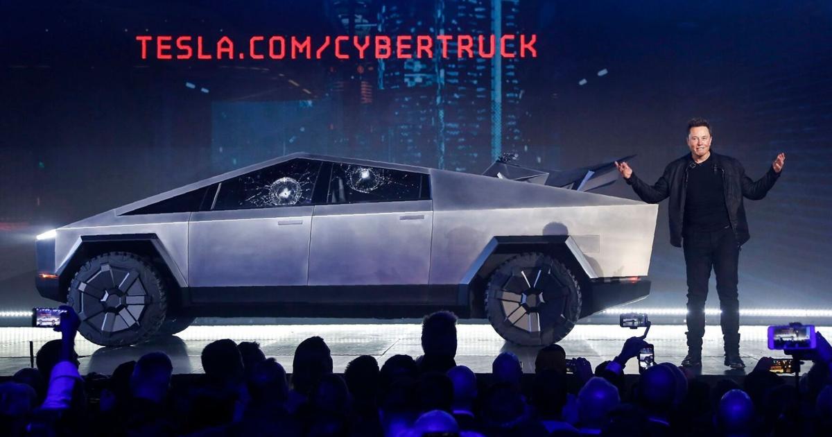 ‘Broken window’ stickers for Tesla Cybertruck sell out fast