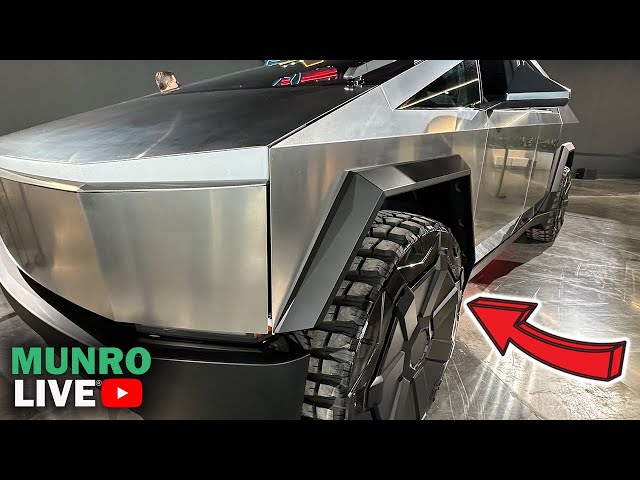 A peek under the Tesla Cybertruck! 👀