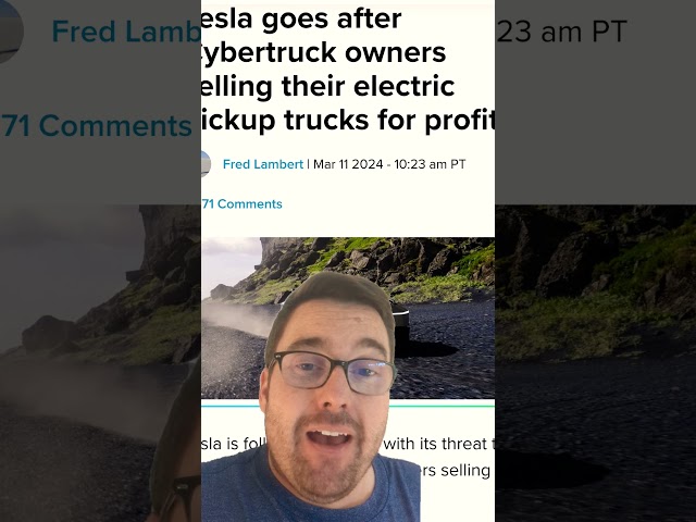 Tesla is going after Cybertruck resellers .. but with the $50k lawsuit they promised? #cybertruck