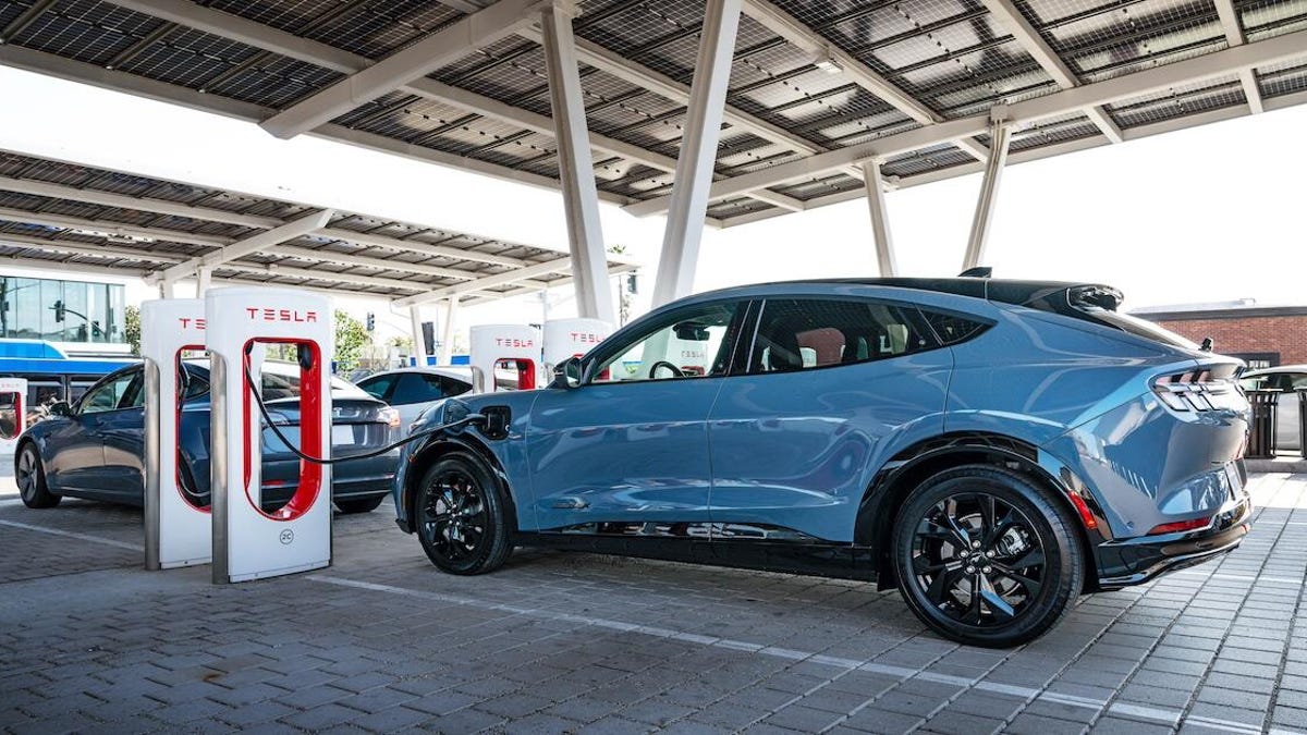Ford EVs Can Now Charge at Tesla Superchargers, Here's How