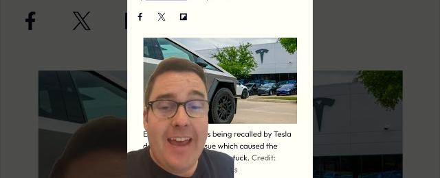 Every single Tesla Cybertruck is being recalled for a physical fix, not software! #cybertruck