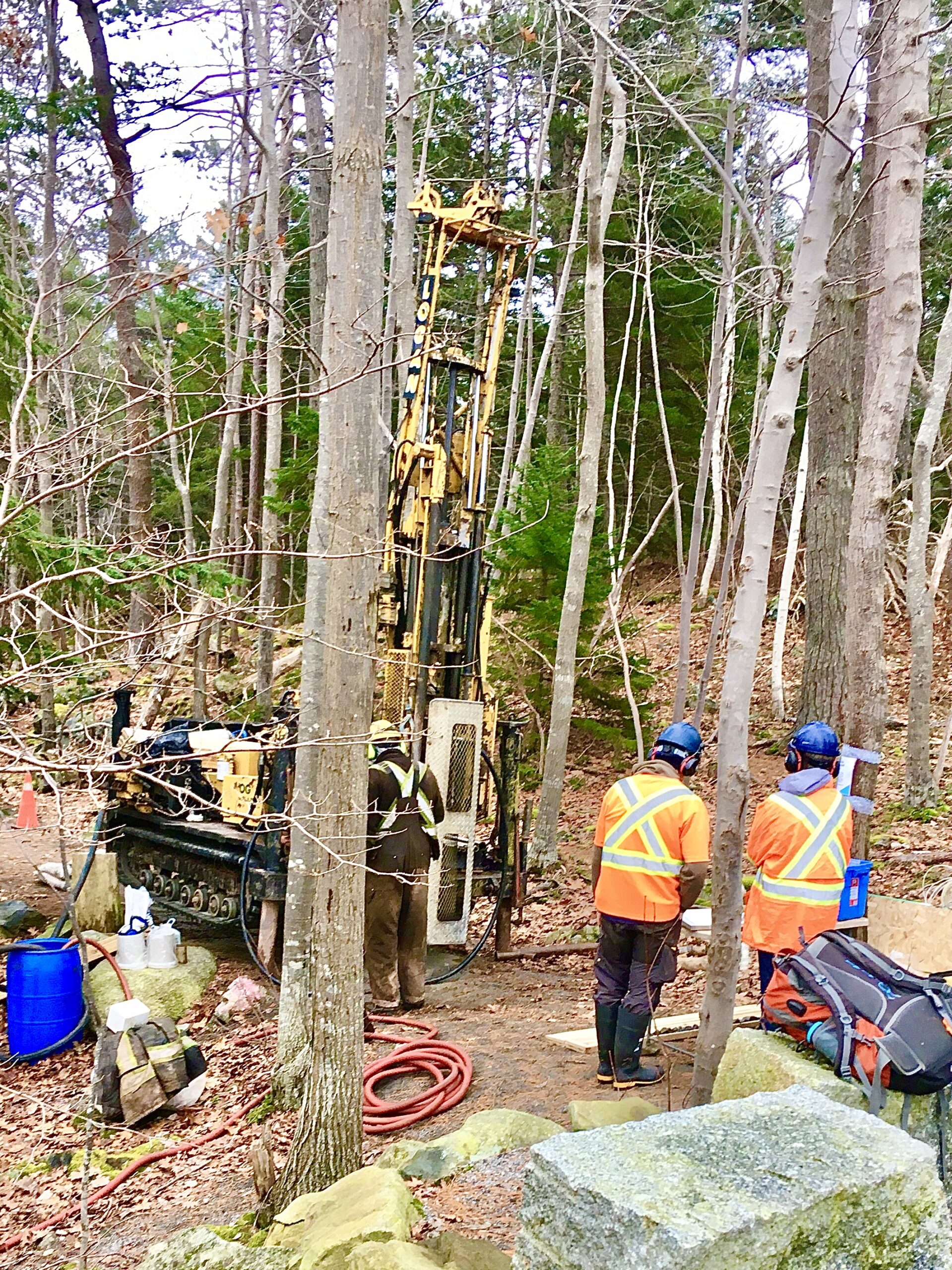 Bore Holes at the Dam - Williams Lake Conservation Company