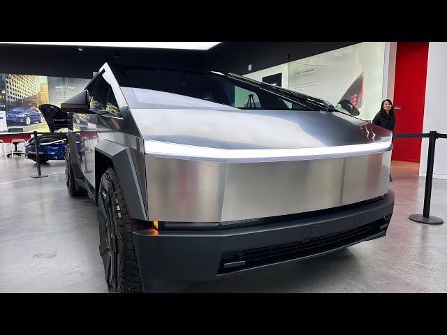 Tesla Cybertruck in person in Chicago
