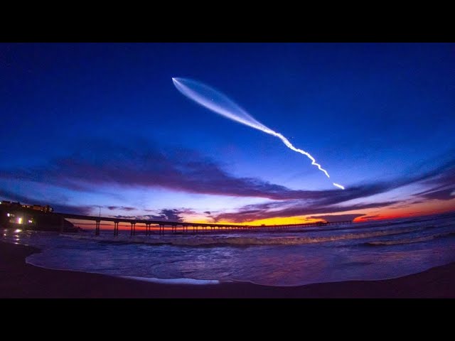 SpaceX launches Falcon 9 in Starlink mission over San Diego Monday night