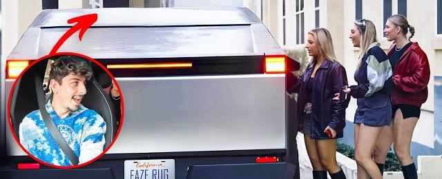 Picking Up Uber Riders in a Tesla Cybertruck!