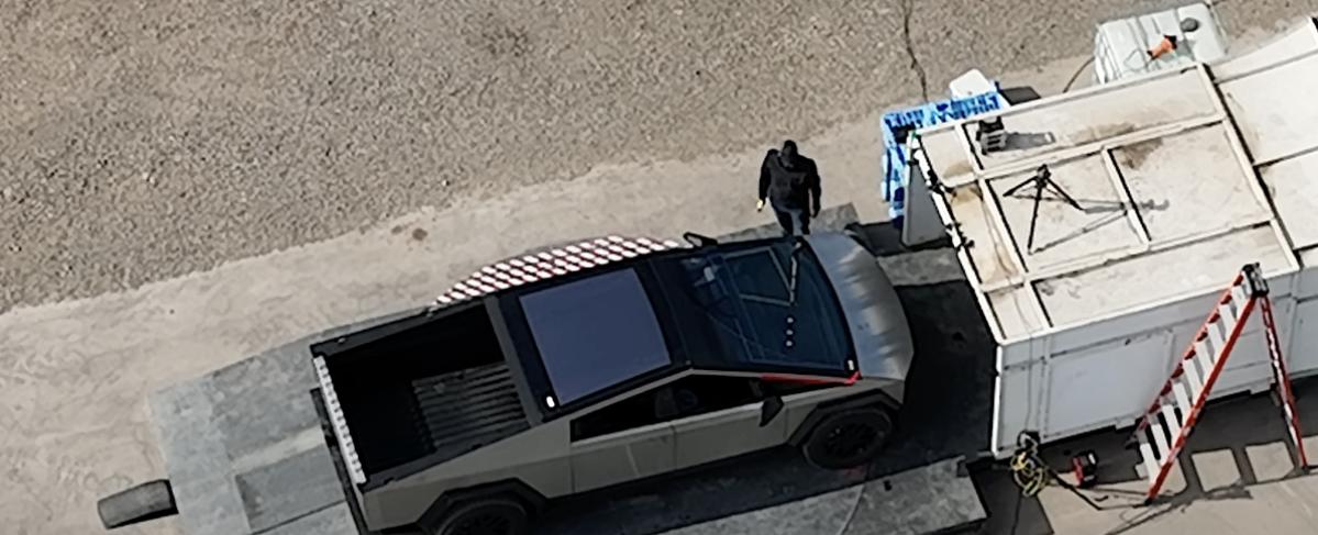 See Tesla Cybertruck's massive windshield wiper doing its thing on video