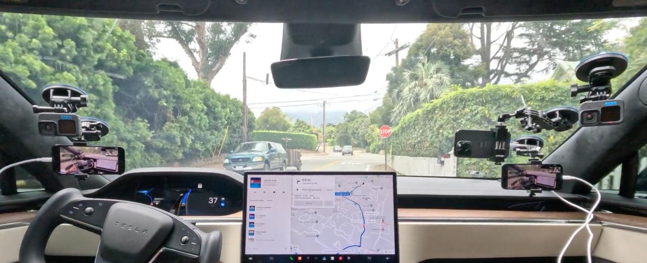 Self-driving Tesla nearly blows past stop sign on Santa Barbara test drive