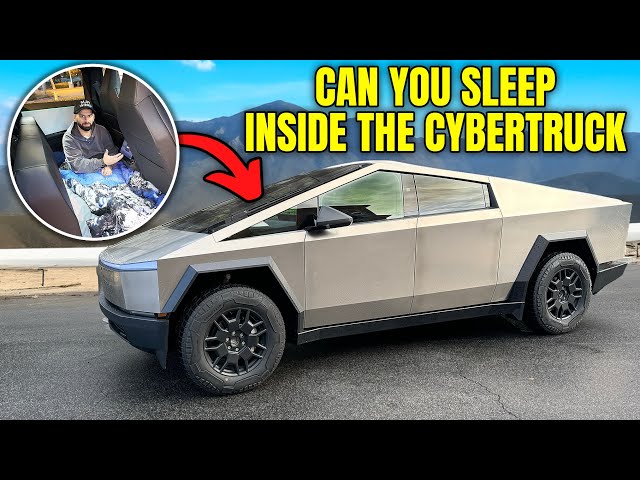 SPENDING 24 HOURS IN MY TESLA CYBERTRUCK!!