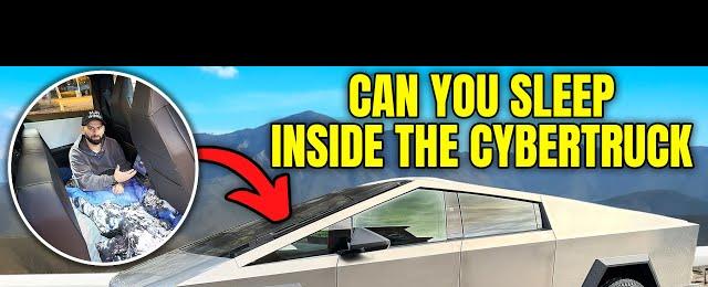 SPENDING 24 HOURS IN MY TESLA CYBERTRUCK!!