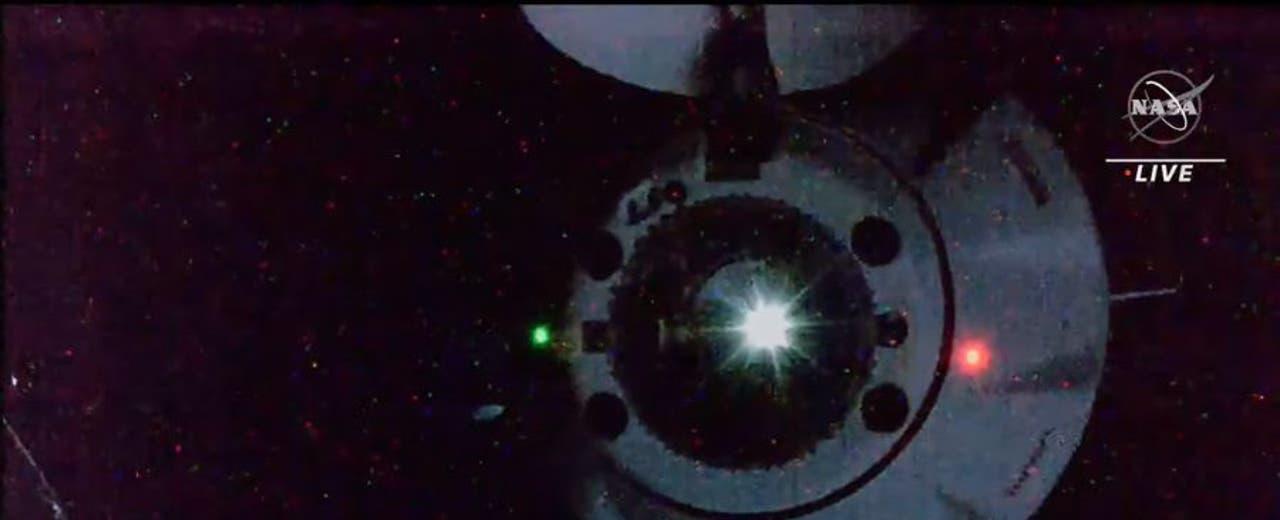 SpaceX Dragon cargo caspule departs space station