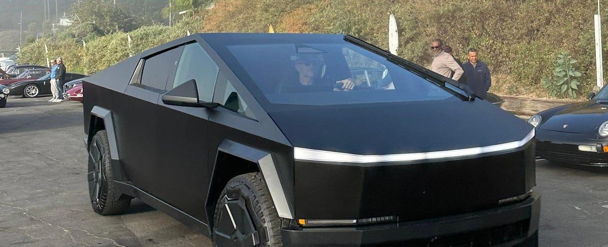 The Tesla Cybertruck Still Looks Like Crap, Even In Matte Black