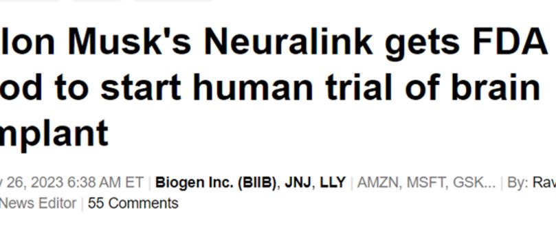 Neuralink / Elon Musk: FDA aprueba ensayos clínicos