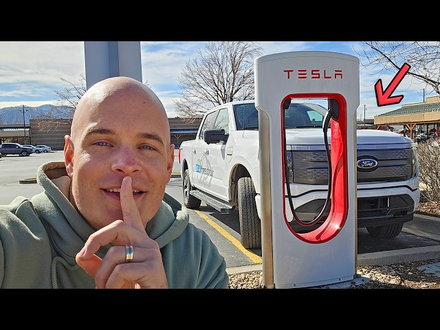 Charging a Ford EV at a Tesla Supercharger is.... Mostly Easy.