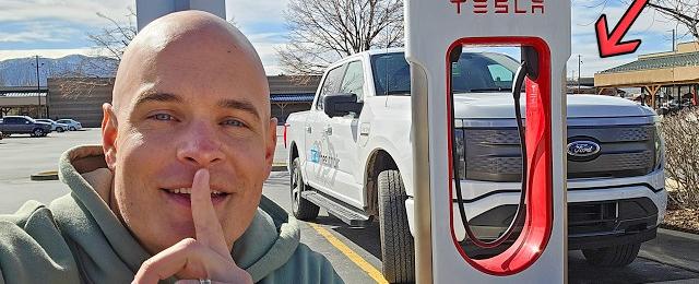 Charging a Ford EV at a Tesla Supercharger is.... Mostly Easy.