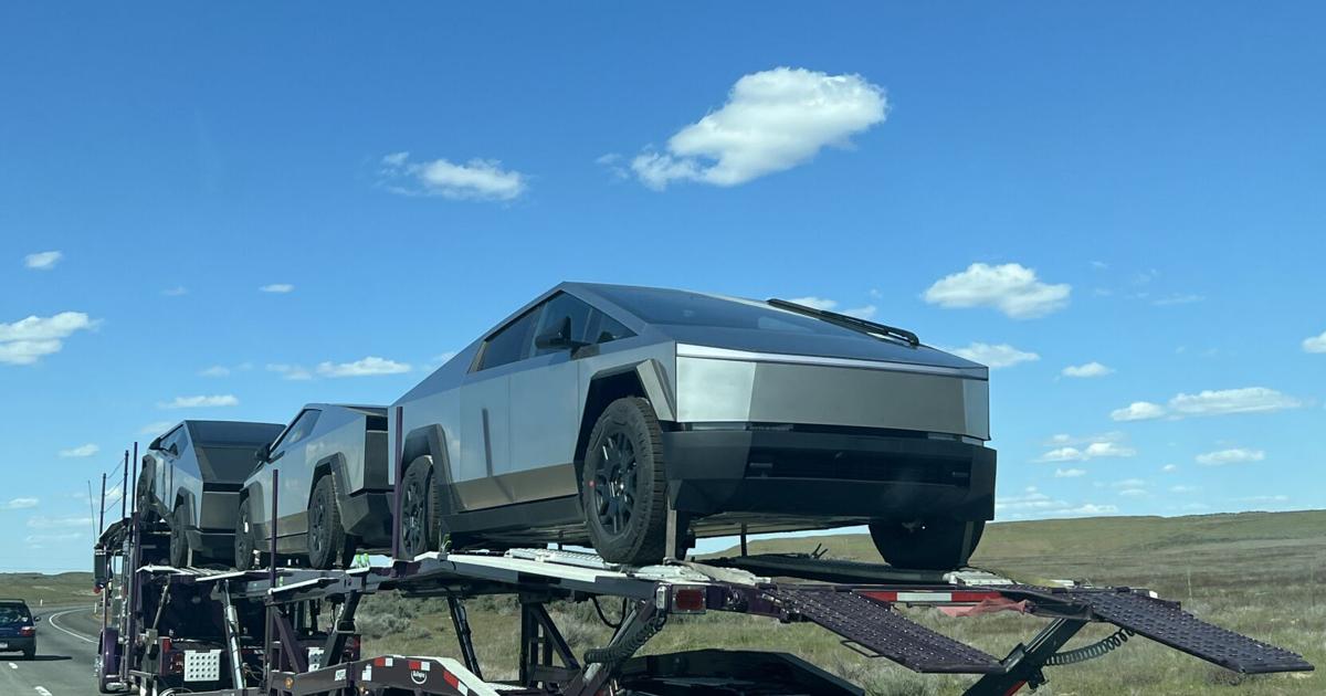 Tesla Cybertrucks spotted, possibly heading towards Spokane