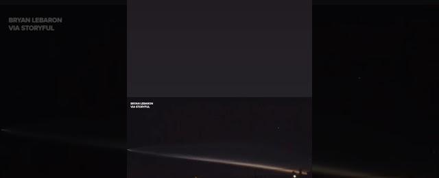 SpaceX Rocket Seen Over Northern Mexico