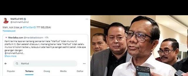 Viral Ada Kejanggalan Di Akun Twitter Mahfud Md, Tpn Ganjar-Mahfud Langsung Kirim Surat Ke Elon Musk