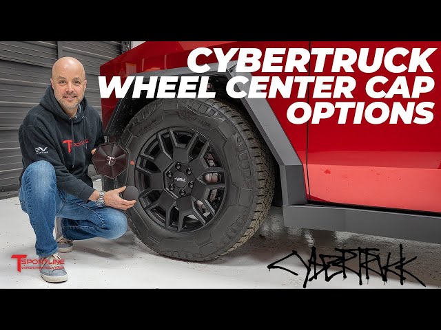 Cybertruck Center Cap and Hub Cover Upgrades for Factory Wheels - Replacement for Tesla Aero Cover