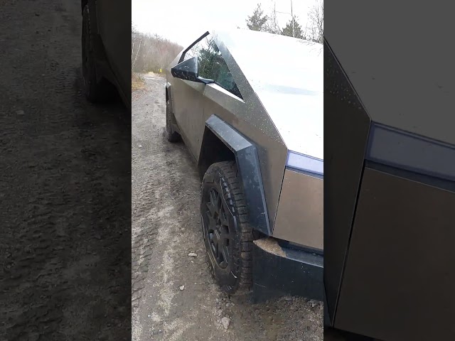 Tesla Cybertruck playing off road. #tesla #teslacybertruck #cybertruck #offroadconsulting #aoaa