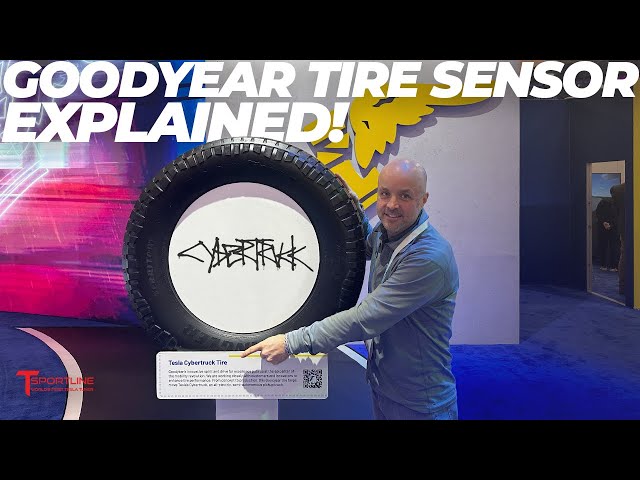 Tesla Cybertruck Goodyear Bluetooth Tire Tread Sensor Explained! New & Not the Same as Valve TPMS ℹ️