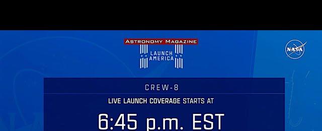 🚀 SpaceX Dragon Crew 8 Falcon 9 Block 5 - March 03, 2024 - 10:53 PM EST - 4K, 60 fps - HDR 🚀