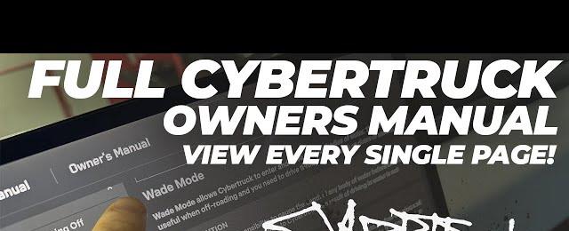 Entire Tesla Cybertruck Owners Manual - World's Most Boring Video! But...it's every spec & detail ℹ️