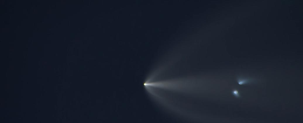 SpaceX launch lights up Southern California sky