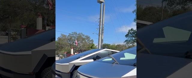 Tesla Cybertruck gets vinyl wrapped to TITANIUM!