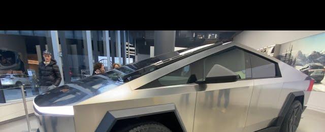 Tesla Cybertruck and Tesla Bot, 2024 at Tesla Meatpacking