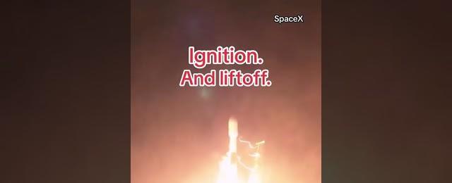 SpaceX Falcon 9 launches SARah-2 mission to low-Earth orbit on Christmas Eve #shorts