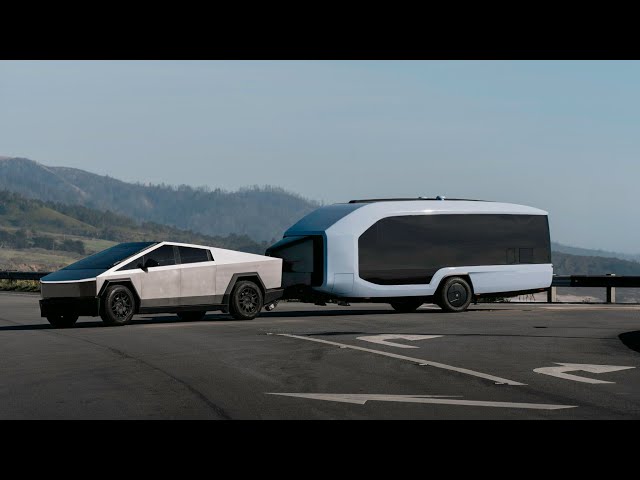 Introducing the Future of Travel: Tesla Cybertruck and Pebble Flow - Power and Performance:
