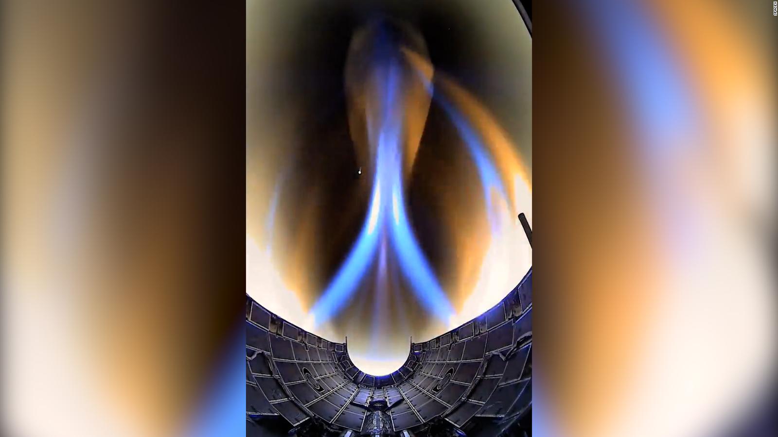 De película: SpaceX comparte cómo se ve desde un cohete en el momento que reingresa a la Tierra