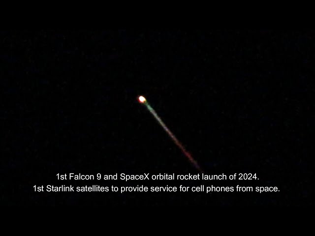 🚀 SPACEX FALCON 9 ROCKET LAUNCH | Starlink 7-9 | Vandenberg SFB | Starlink Satellites* | Jan 2, 2024