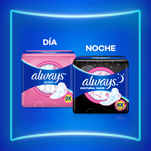 Always para Flujo Medio con Cubierta Suave