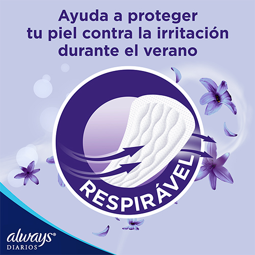 Protectores Diarios Always Sensitive Respirables