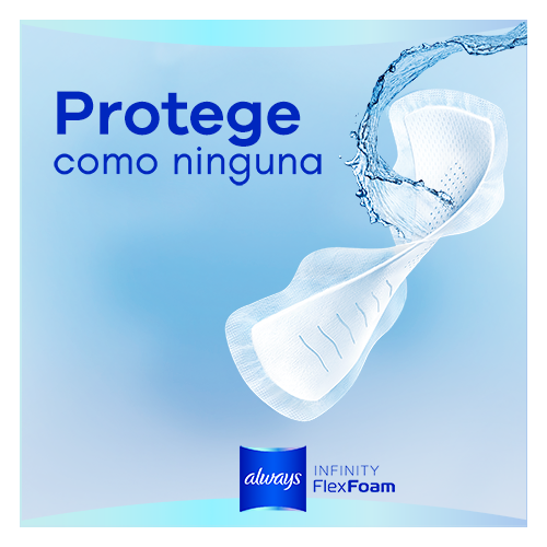 Always Infinity FlexFoam Toallas Higiénicas Con Alas