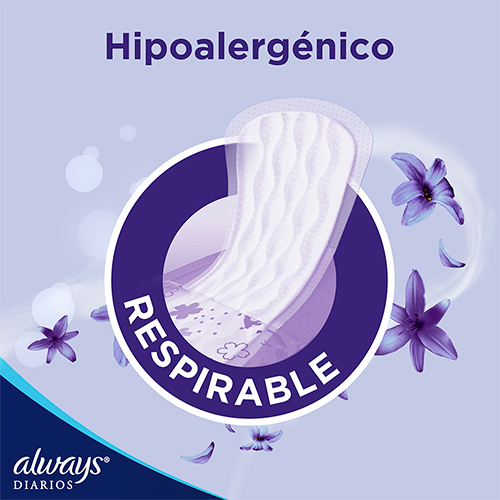 Protectores Diarios Always Respirable Sensitive