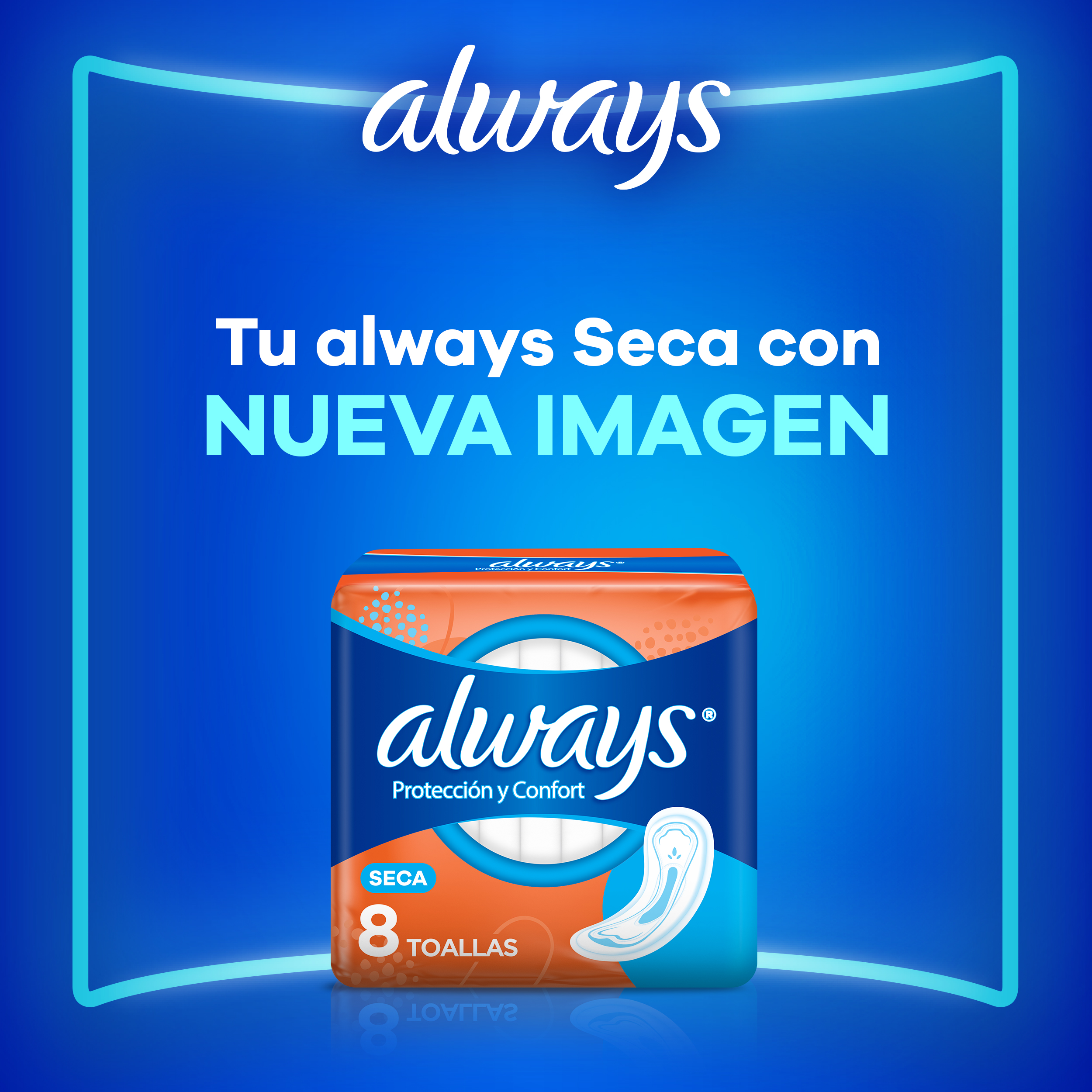 Always Protección Dual Seca Sin Alas