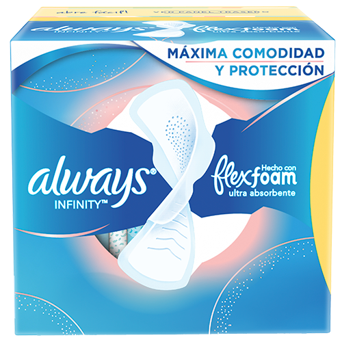 Always Infinity FlexFoam Toallas Higiénicas Con Alas