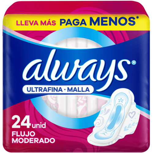 Always Toallas Ultra Delgadas Invisibles, Flujo Moderado